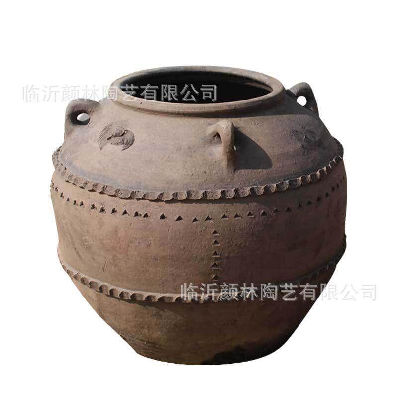 翁缸陶土缸装饰个性陶器复古花器仿古花盆土陶瓦缸艺术花盆陶