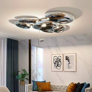 新款意大利客厅吸顶灯设计师餐厅主卧室后现代别墅创意高亮水银灯