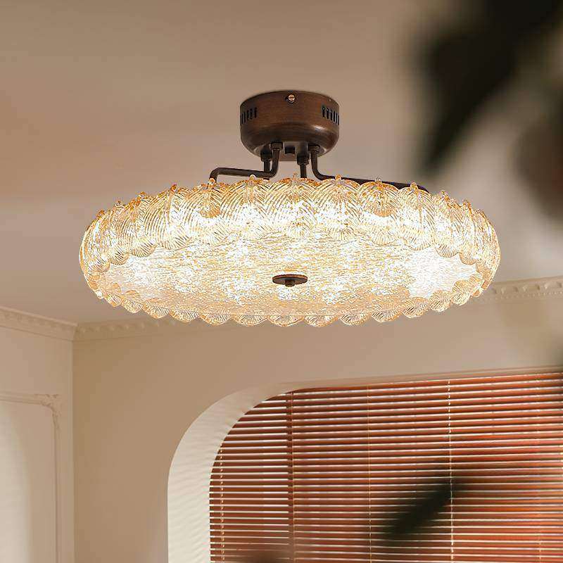 法式中古卧室吸顶灯轻奢高级感金箔客厅灯现代简约书房智能灯具,3C数码配件,USB灯,淘宝优惠券,粉丝福利购,淘宝优惠卷