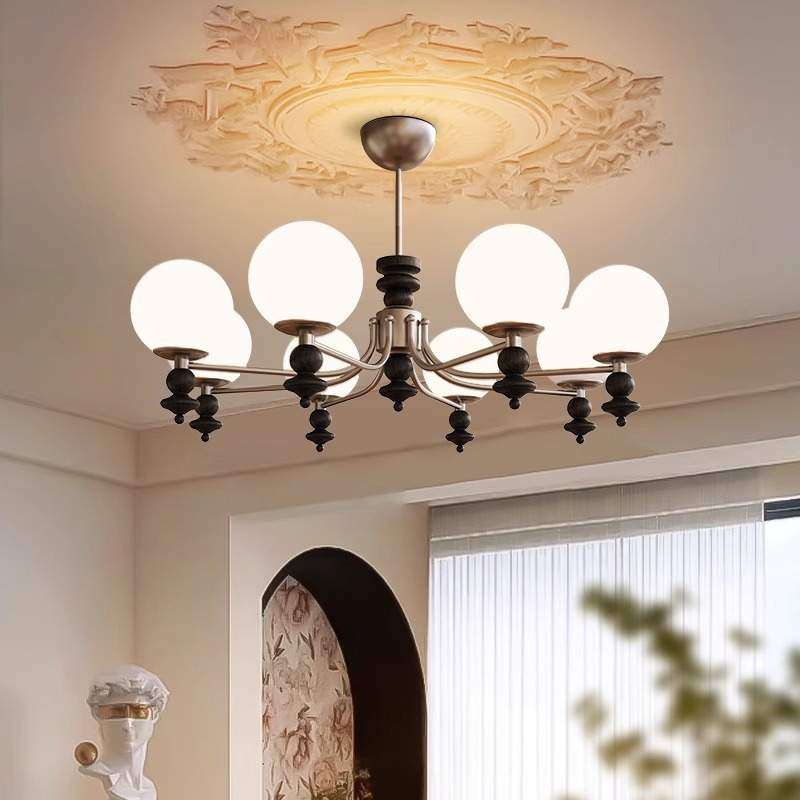 中古客厅魔豆吊灯法式复古卧室主卧灯具轻奢高级感设计师大厅灯饰,3C数码配件,USB灯,淘宝优惠券,粉丝福利购,淘宝优惠卷