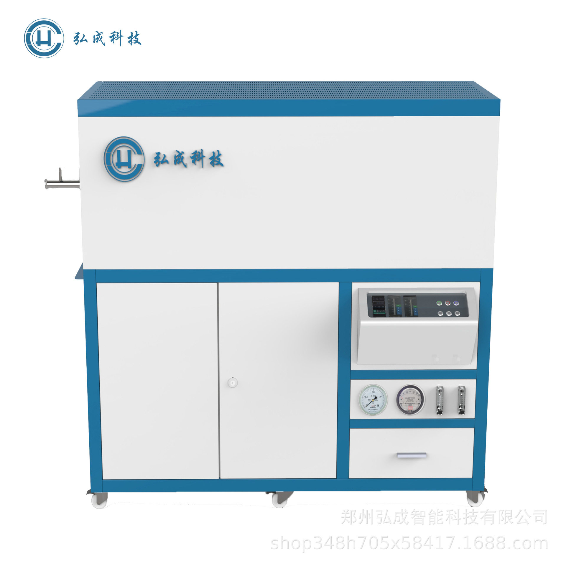 大口径1200℃防爆高真空管式炉