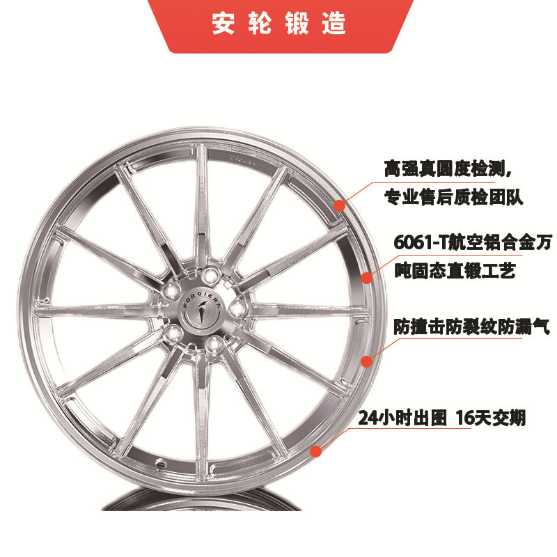 【订置】适配E级5系A6L718X3锻造轮毂181920寸锻造轮毂