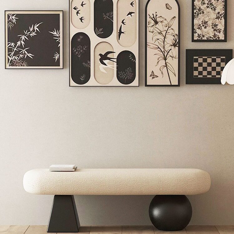 中古法式北欧入户长条换鞋凳