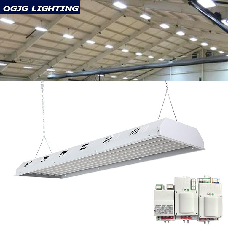 高流明线性工矿灯吊灯led高棚厂房灯吊线灯大型工业车间仓库照明