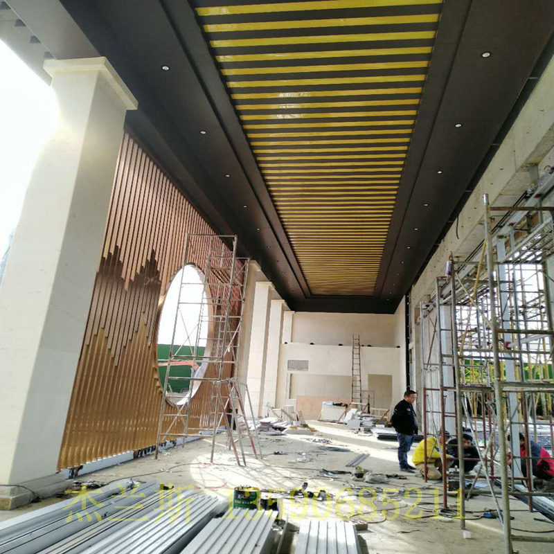 杰兰斯装饰材料 中国风镂空铝窗花 6063铝方通 腐蚀铝板制造厂家