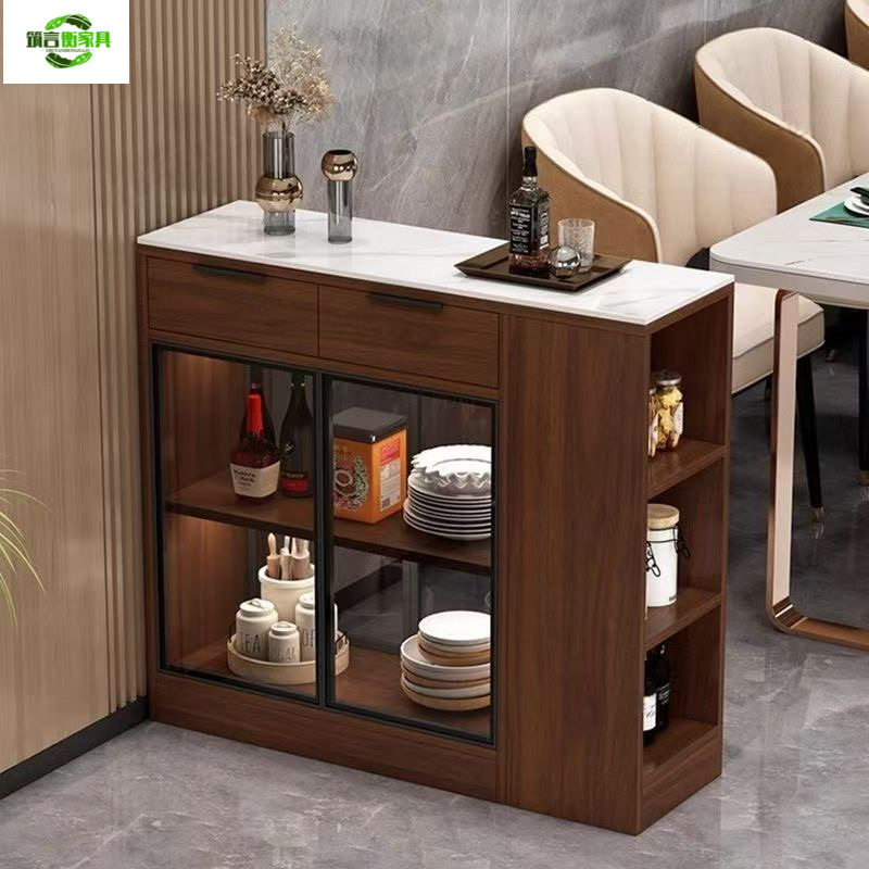 轻奢隔断柜储物柜玄关家用收纳边柜现代简约门厅沙发侧边酒柜