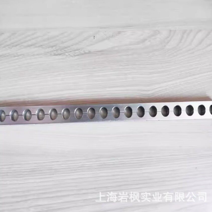 铝合金多孔管夹长条管卡管路卡子多眼铝条铝排连孔管座一米固定夹