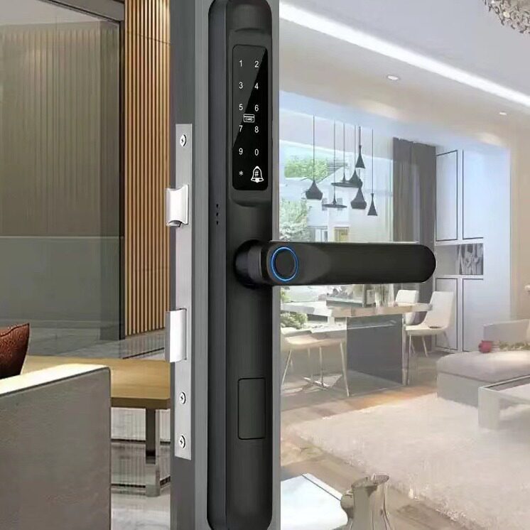 断桥铝专用指纹密码智能锁
