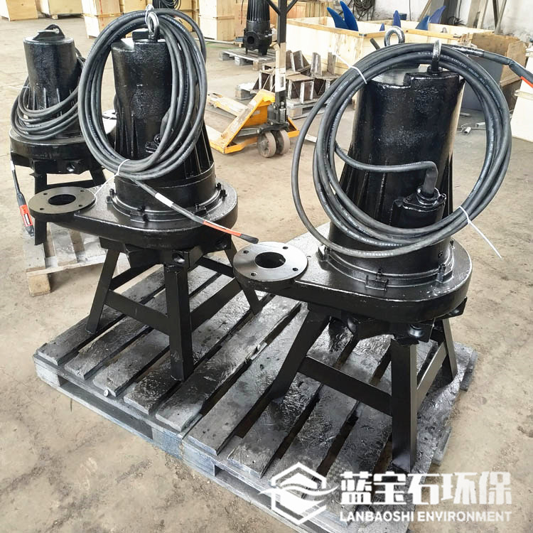 污水处理自吸式曝气搅拌机QXB5.5kw带水安装恒定汽水混合泵曝气器