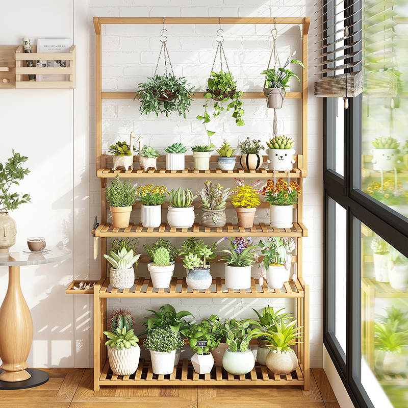 速发花架实物架台落地式多层花盆架多功能非物多肉摆放架新款植置