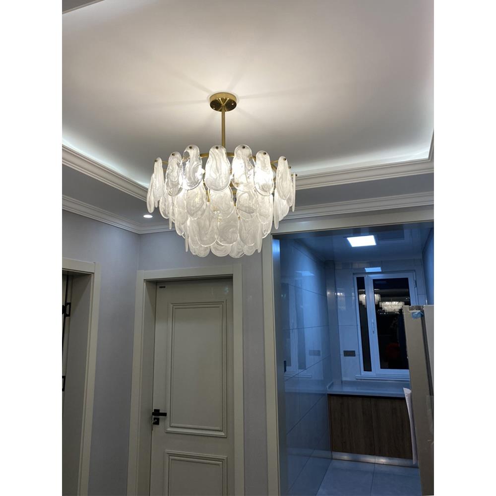 法式客厅卧室灯具2021年新款简约后现代轻餐厅奢全铜灯复古吊灯