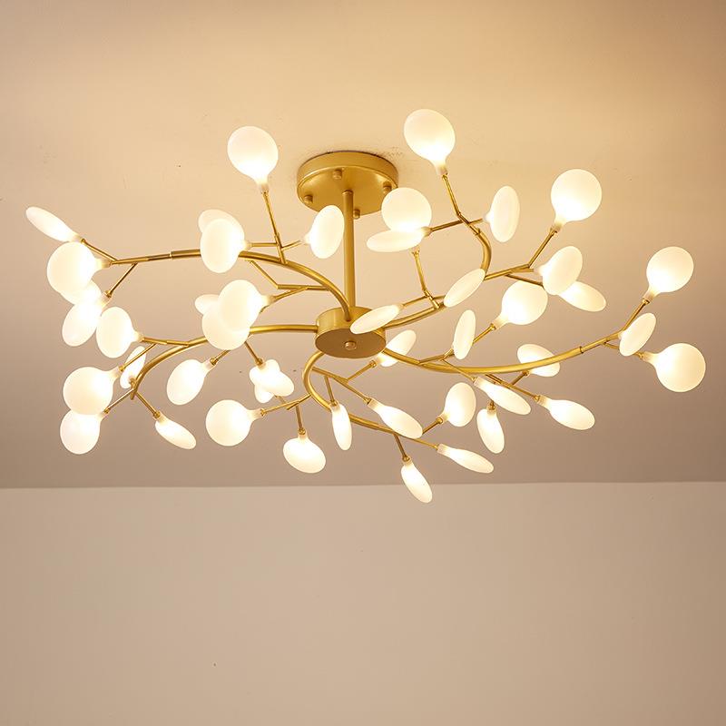 萤火虫吊灯客厅灯现代简约卧室餐厅创意个性枝形大气网红北欧灯具