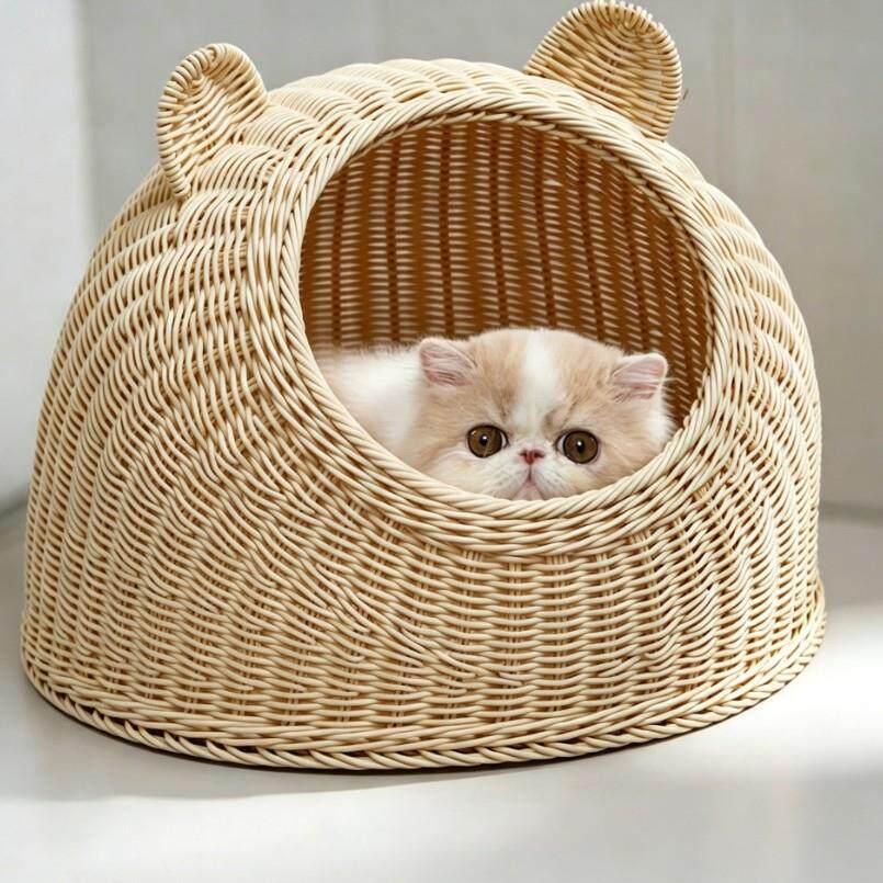 厂家供应藤编猫窝狗窝宠物窝纯手狗窝/屋/帐篷/沙发