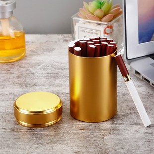 速发金属物盒简约商务大容量储烟筒防潮防汗抗压烟携收纳储便罐