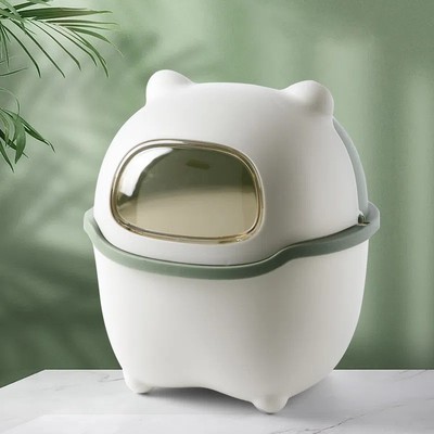 速发太空人桌面垃几桶可爱小号车载迷你收纳桶公办桌茶圾创意带盖