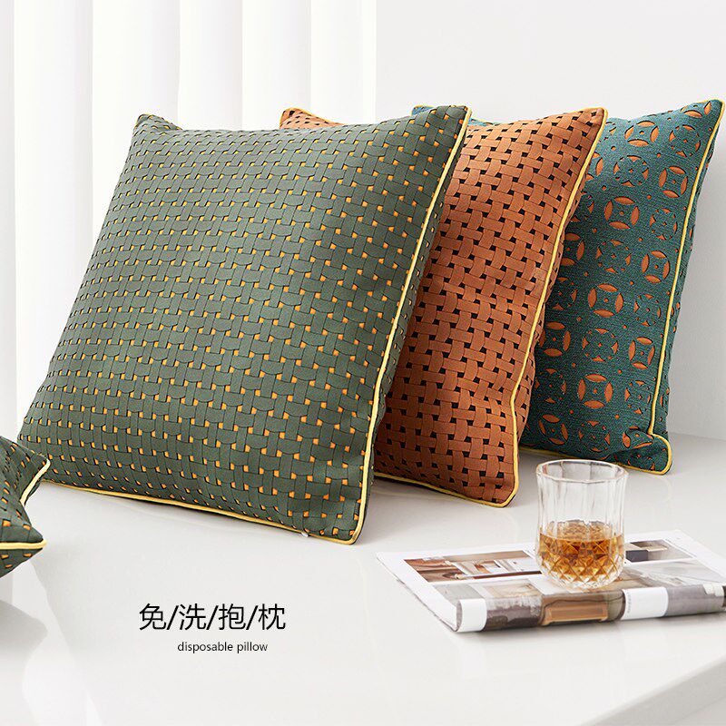 速发现代简约抱枕客厅沙发靠垫抱枕套内芯轻奢高级感午睡抱枕卧室