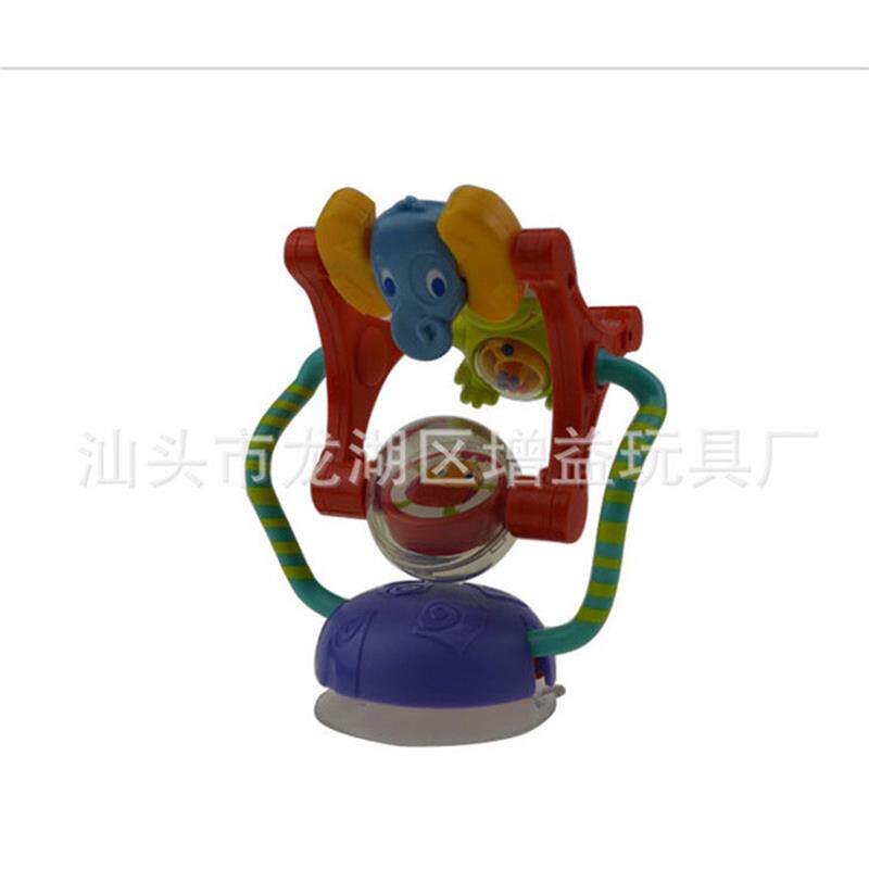 速发厂家202新款新款婴儿玩具吸盘床头音乐铃宝宝风车旋转摩天轮