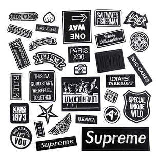 速发运动帖补丁贴布贴黑色手缝贴补破裤简约男孩布洞外套毛衣小号