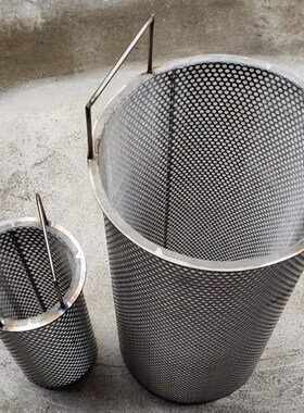 304y型过滤器过滤网不锈u钢滤芯加厚圆柱形滤筒暖气管道空调过滤