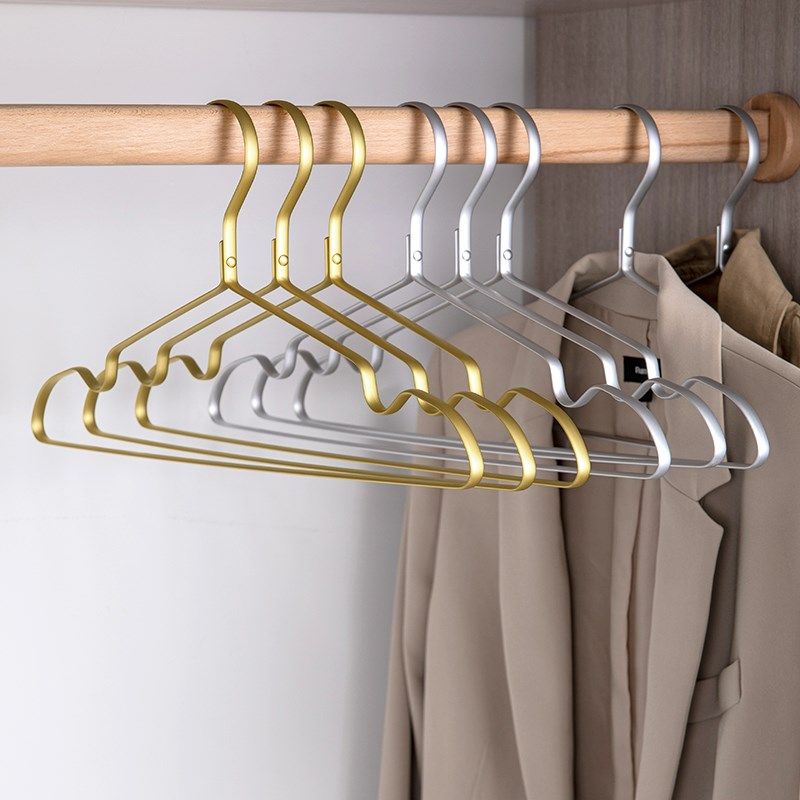 铝合金衣架加g粗加厚防风太空铝挂衣家用实心轻奢无痕耐高温衣撑,收纳整理,金属衣架,淘宝优惠券,粉丝福利购,淘宝优惠卷