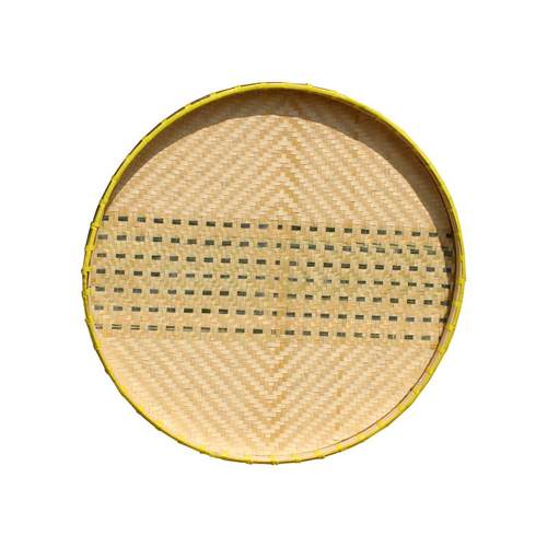 竹制品手工簸箕竹编农家有孔竹z筛子晾晒无孔圆簸箕竹筲箕竹匾装