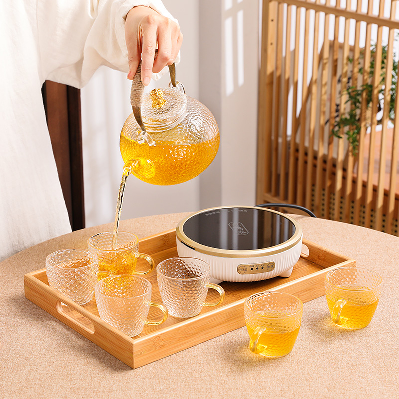 轻奢泡茶壶电炉丝煮茶炉茶具套装家用酒店养生壶保U温电陶炉煮茶