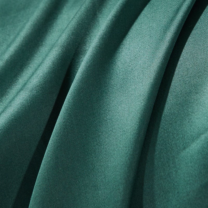2025c新全棉糖果素色60支贡缎长绒棉单品床单纯色墨绿色棉布被单