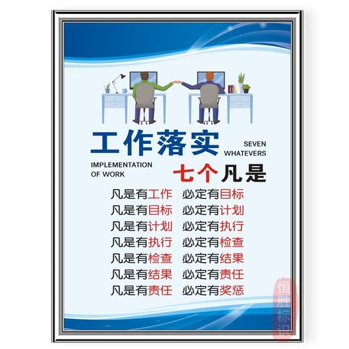 公司规章制度车间品管品质管理x企业励志8S标语办公室标志牌上墙