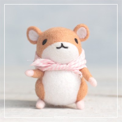 旅行青蛙 羊毛毡材料包 戳戳x乐手工DIY礼物 蛙儿子自制摆件包邮