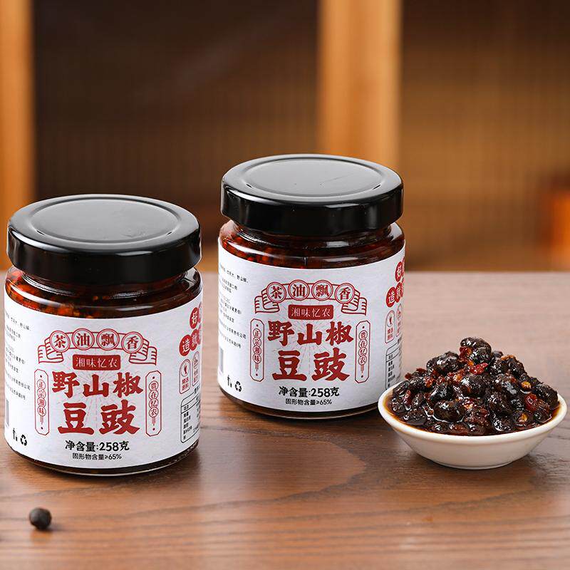 湘味忆农 茶油野山椒豆豉 258g/瓶湖南特产调味品拌饭即食下饭菜,水产肉类/新鲜蔬果/熟食,酱菜/下饭菜/外婆菜,淘宝优惠券,粉丝福利购,淘宝优惠卷