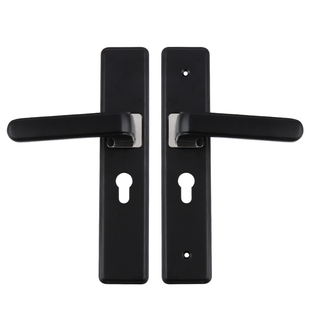 朝阳室内卧室房门锁木门锁美式 静音锁体铜锁 z黑色静音门锁具套装