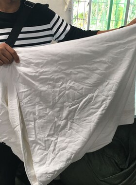 擦机布全棉d白色大块工业抹布吸水吸油不掉毛碎布片废布25公斤包