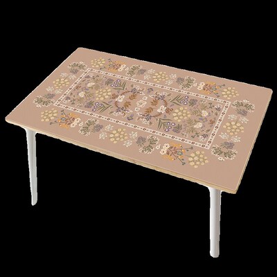 高级感法式法尼后院皮革餐桌垫防水防F油茶几垫复古书桌台面保护