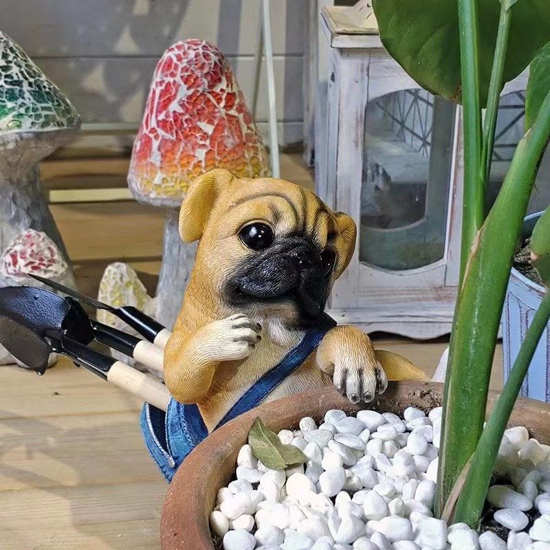 可爱超萌趴缸小动物庭院阳台花盆B鱼池造景装饰品仿真动物树脂摆,家居饰品,户外/庭院摆件,淘宝优惠券,粉丝福利购,淘宝优惠卷