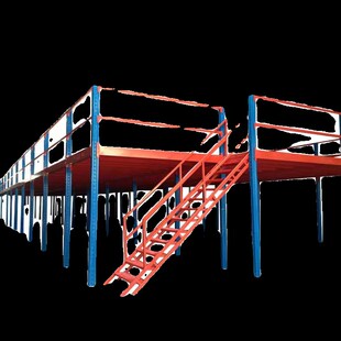 九实仓库阁楼平台式 货架库房车间办公室钢结构隔层搭Y建二层工厂