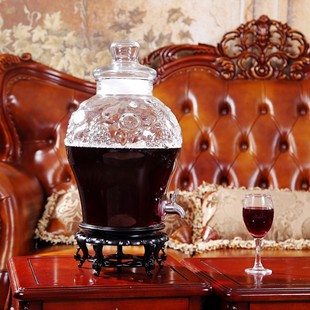 无铅加厚玻璃泡h酒瓶带龙头20斤泡药酒瓶酿酒罐 酒坛子酒缸密封罐