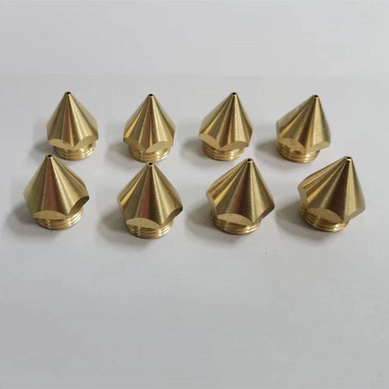 30CC加热头金属铜针头 螺纹铜接头PUR点胶铜头点胶机针咀点胶配件