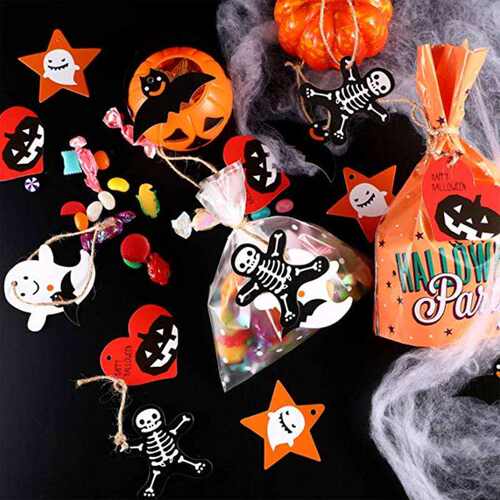 极速50 Halloween hanging tags, Ghost Festival pumpkin hangin
