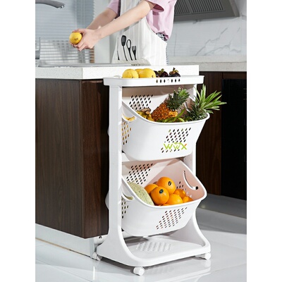 好货.Kitchen Vegetable Shelf Landing Multi-layer Fruit Baske