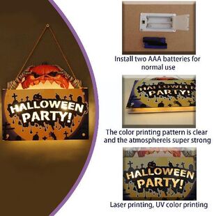 Captain 极速Halloween Tin Decorations Hanging Signs