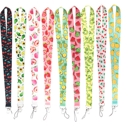 极速Fashion Floral Neck Strap Key Lanyard ID Card Phone Key