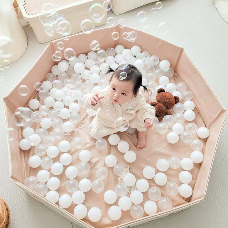 极速ins风婴儿家用海洋球池 可折叠儿童洗澡球池 宝宝玩耍戏水游