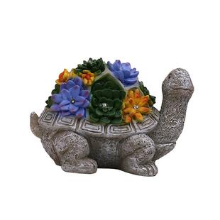 新款户外防水草坪灯多肉乌龟树脂庭院灯花园布置灯别墅景观氛围灯