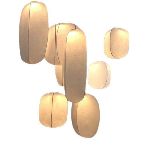 蚕丝吊灯侘寂风复古民宿餐厅吧台灯客厅卧室复式楼梯loft公寓挑高