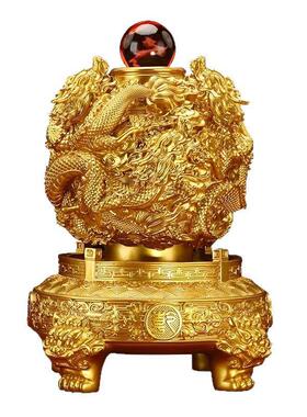 龙转乾坤鼎摆件招米时来运转客厅玄关老板办公室店铺公司开业礼品