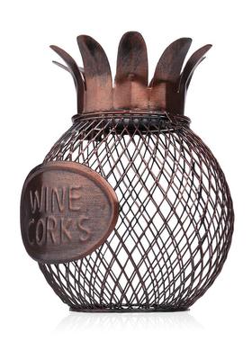 工艺品菠萝储物罐创意家居摆件菠萝网状瓶塞罐工艺品创意礼品