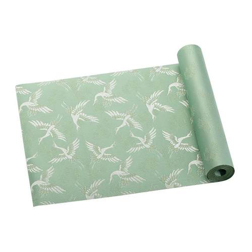 茶席松鹤纹中式宫廷茶旗桌旗干泡茶布织锦布艺茶垫