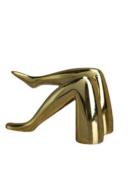 北欧树脂金腿样板房卧室办公室客厅餐厅书房桌面玄关软装饰品摆件