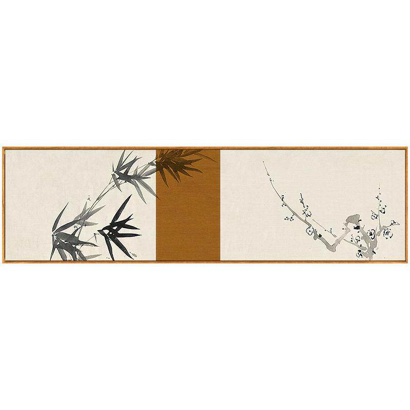 趁取风光新中式禅意卧室装饰画床头墙画老人房间挂画横幅花鸟古风