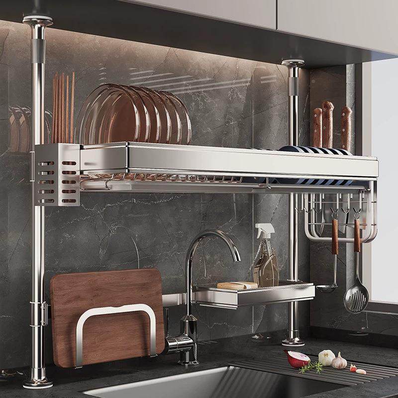 厨房顶天立地不锈钢碗盘水槽洗碗JFM槽水池物架置沥水架放碗碟收,厨房/烹饪用具,抹布架/厨房清洁收纳架,淘宝优惠券,粉丝福利购,淘宝优惠卷